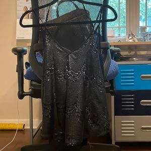 Sequined tank top